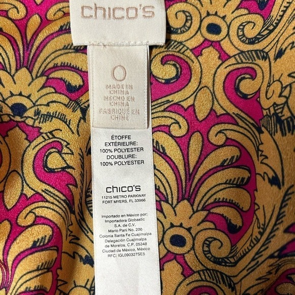 Chico’s Reversible Kimono Top Jacket Duster Silky Smooth Open Front Size 0 - S/4 - Picture 16 of 16